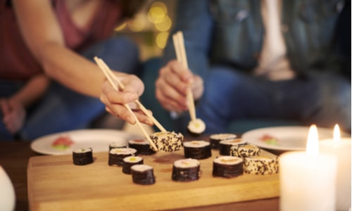 5 Ways To Celebrate Valentine's When You Have A Baby sushi